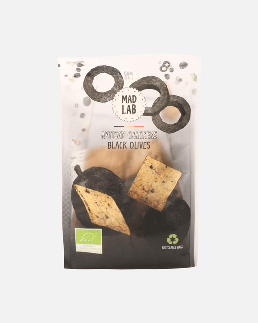 Bio Cracker mit Schwarzen Oliven, 110g