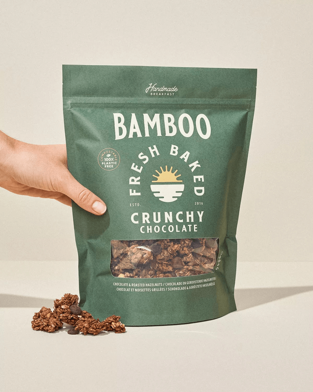 Chunky Granola with Dark Chocolate and Hazelnuts, 500g