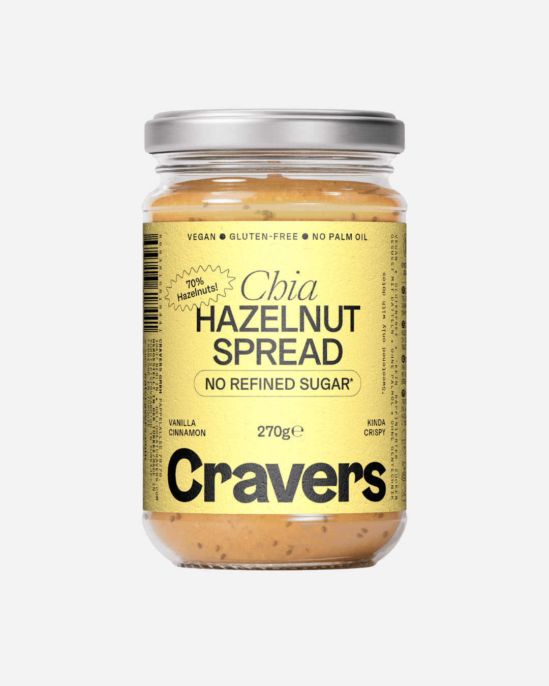 Cravers Haselnussmus Probierset 3 x 270g