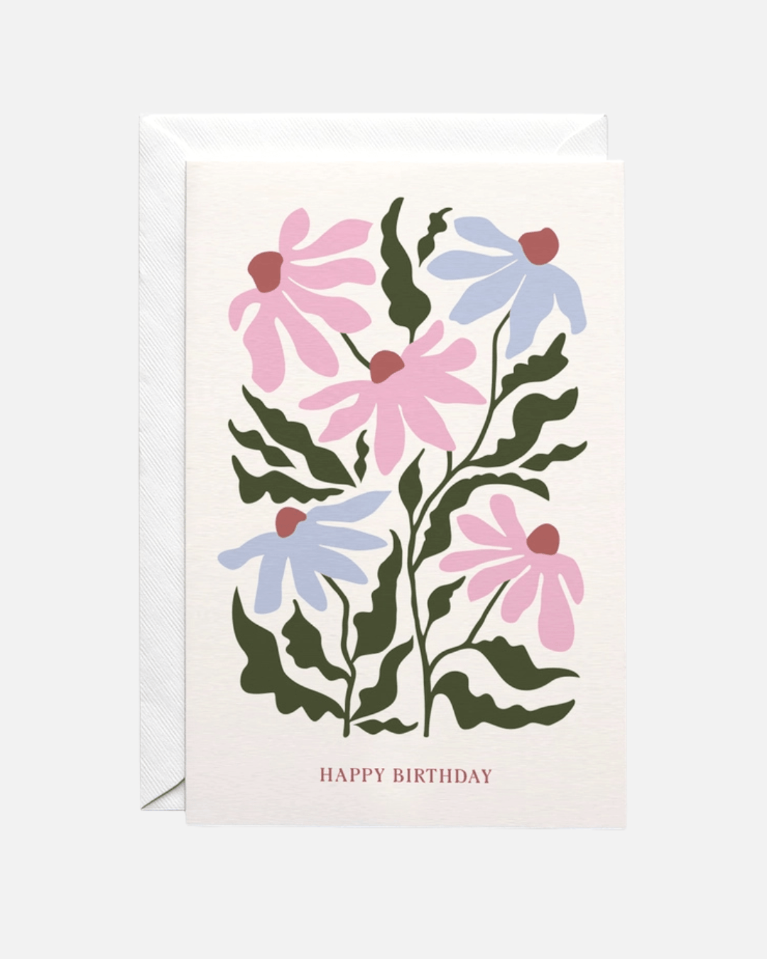Birthday Card - Friendly Flowers (Customizable)