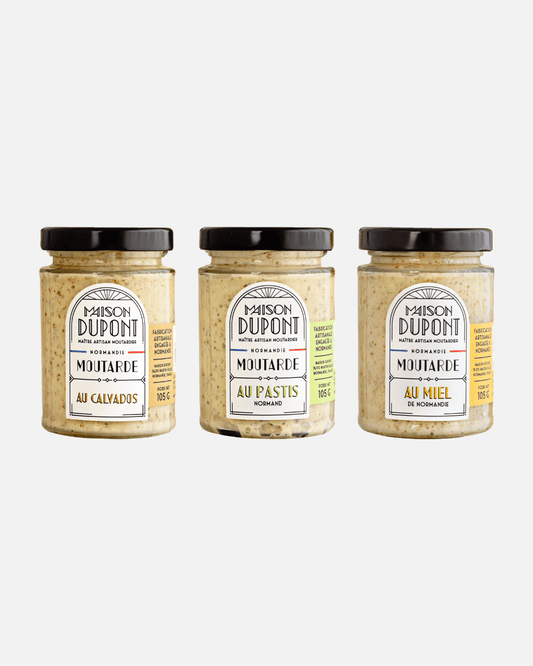 Maison Dupont Normandie Senf Probierset, 3 x 105g
