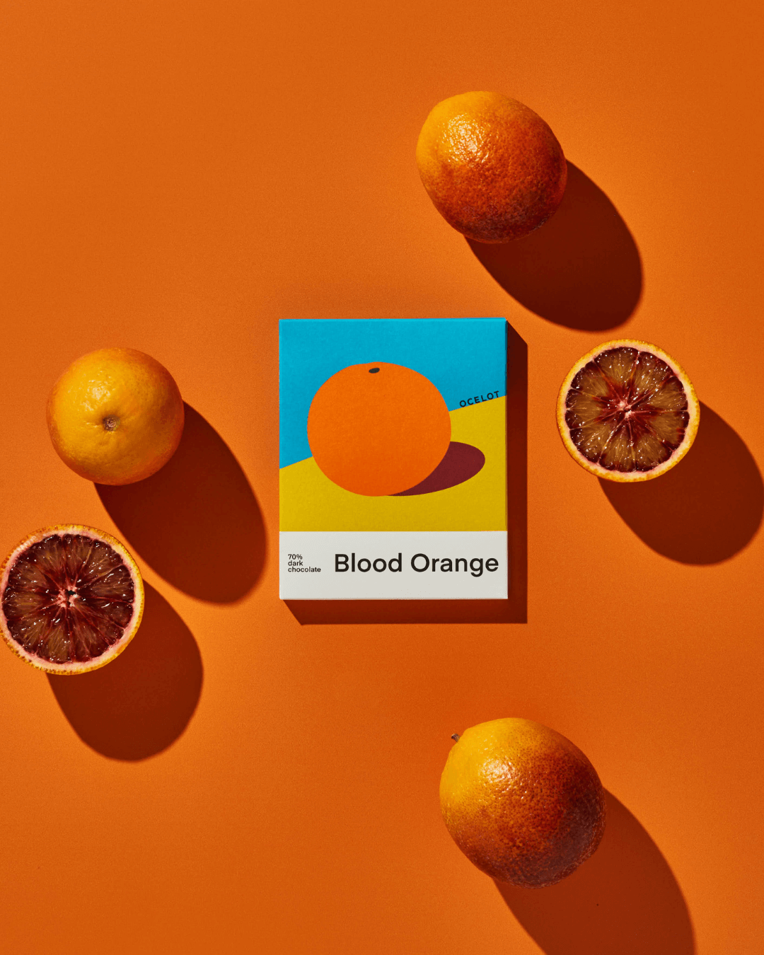Bio-Dunkle Schokolade 70% mit Blutorange, 70g