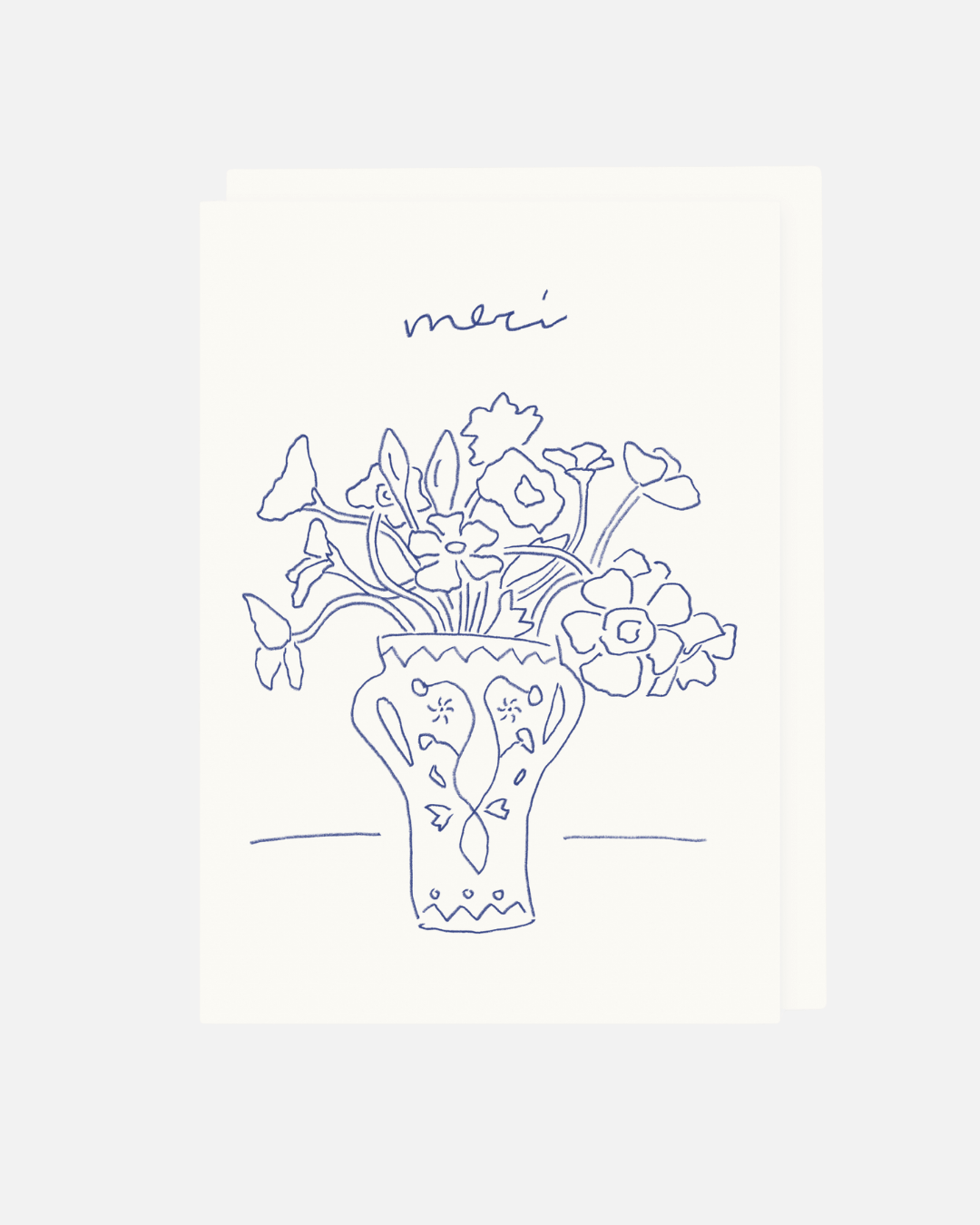 Dankeskarte - Merci (personalisierbar)
