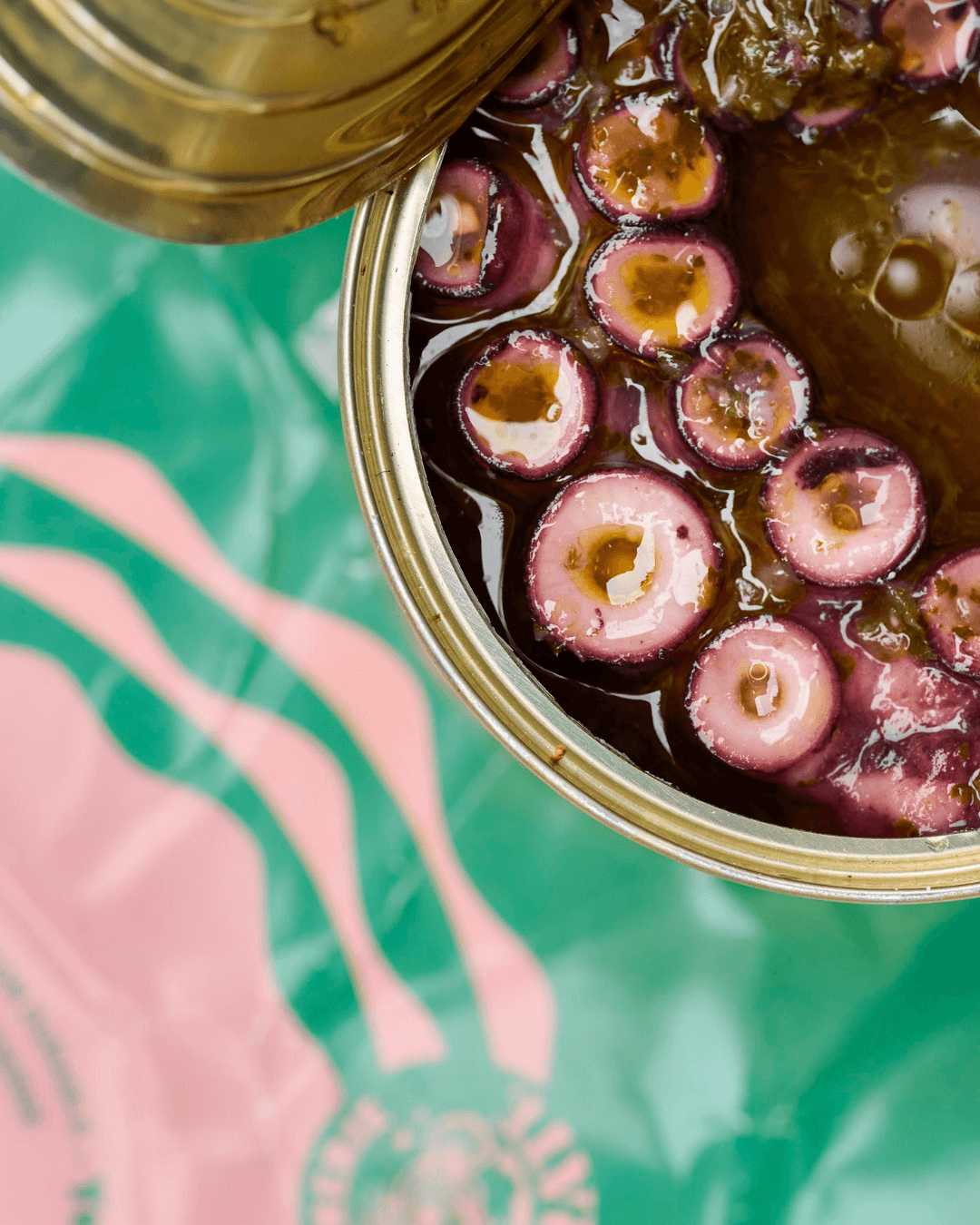 Oktopus in Chimichurri und Olivenöl, 140g